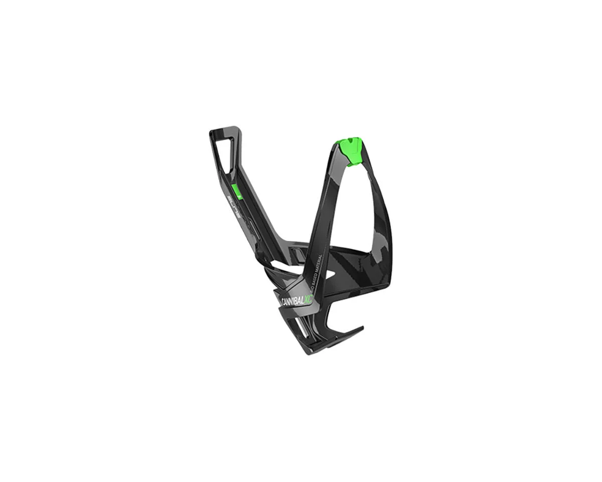 Elite Cannibal XC Bio Bottle Cage (Black/Green)